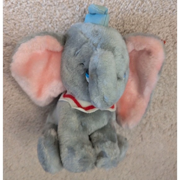 Disney Other - Walt‎ Disney World Dumbo 9" Plush Stuffed Toy 1980s